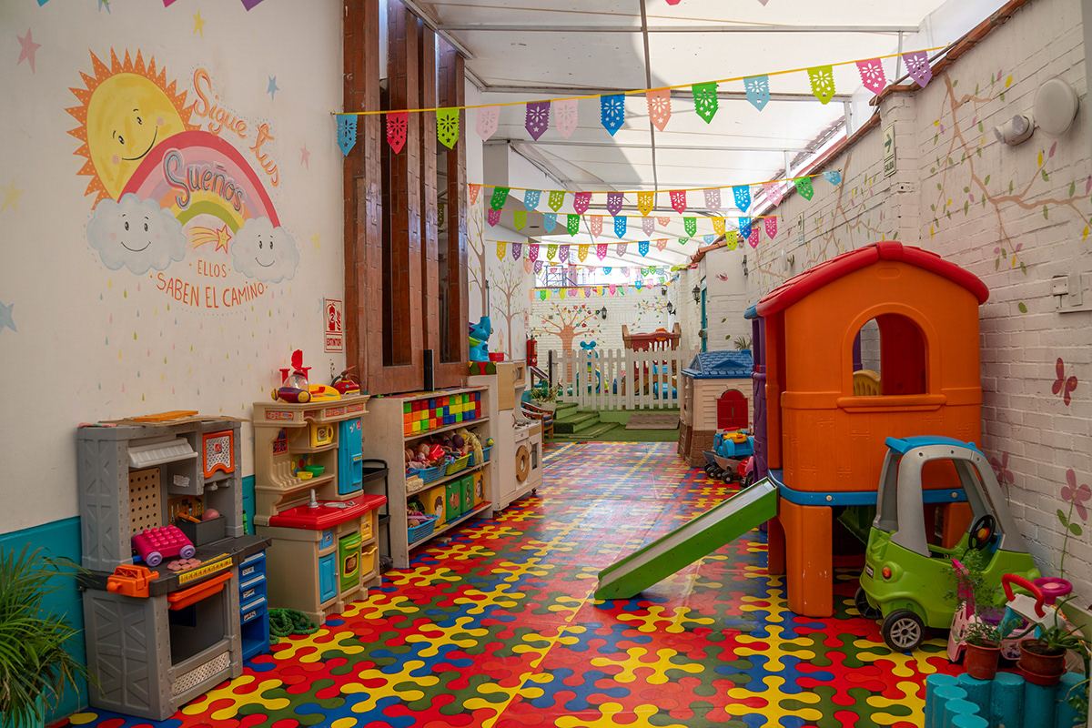 el área de juegos
